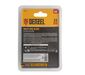 Насадка для МФИ шлифовальная двусторонняя дельта, узкая, HM, по плитке и дереву, 35 мм Denzel 782321