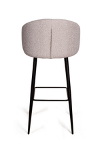 Стул барный Vito, букле серый / опора конус