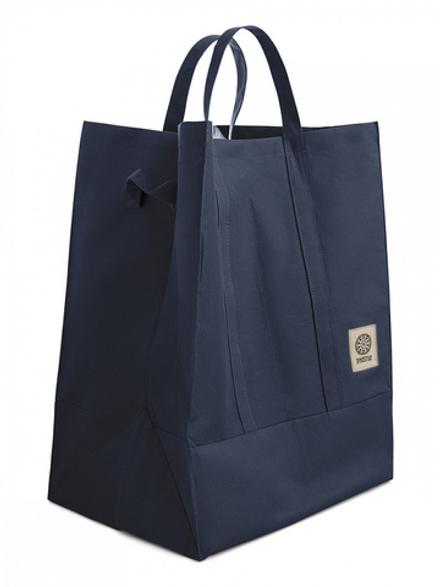 Корзина для белья DeNASTIA оксфорд с покрытием, 40,2x30,2x50,2, тёмно-синий