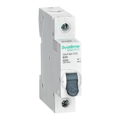 Автоматический выключатель City9 Set 20А В 1П 6кА Systeme Electric (автомат электрический) C9F16120