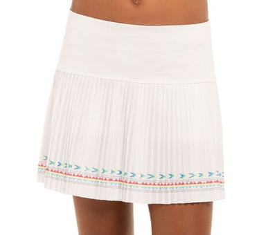 Юбка для девочки теннисная Lucky in Love Desert Vibes Sahara Pleated Skirt - white
