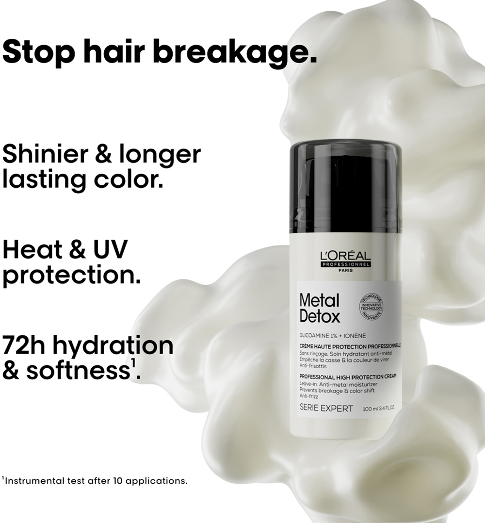 L’Oreal Professionnel Serie Expert Metal Detox - Увлажняющий крем для ослабленных и ломких волос, 100 ml