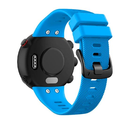 Ремешок для Garmin Forerunner 45 / Garmin SWIM 2 силиконовый (Голубой)