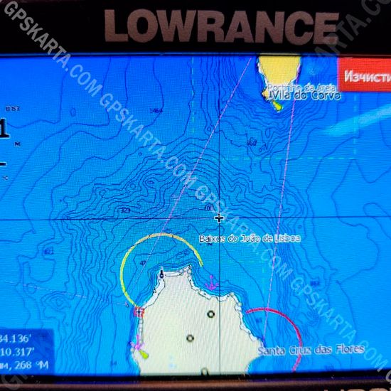 Средиземное, Черное, Азовское, Каспийское море карта глубин для Lowrance C-MAP MAX-N+ EM-Y045