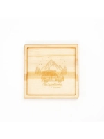 Менажница с гравировкой из кедра