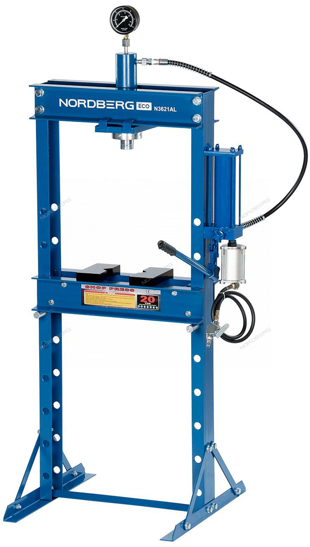 Пресс гидравлический 20т, разборная рама NORDBERG N3621AL