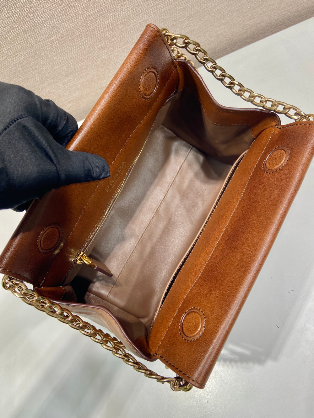 Prada Enchaine Mini Leather Bag 22 cm