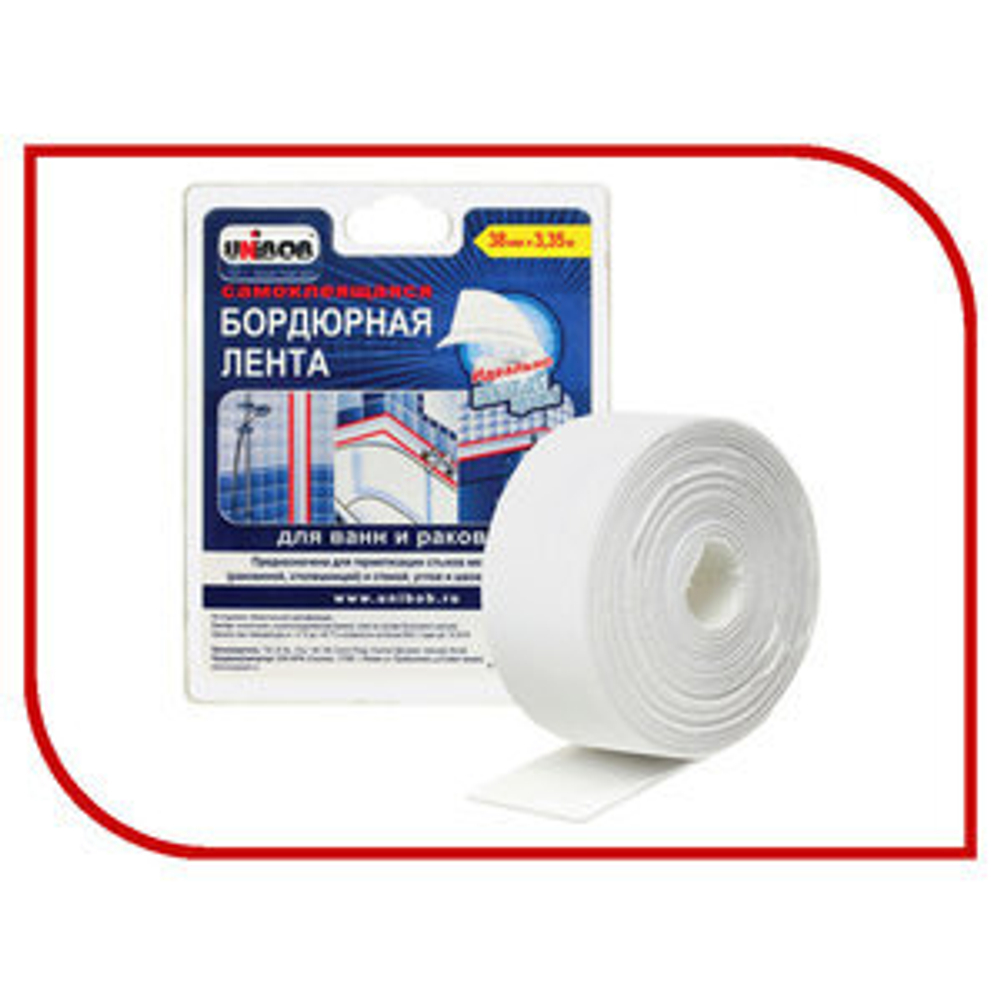 Бордюрная КЛ UNIBOB белая, 38х3,35 (6/24)
