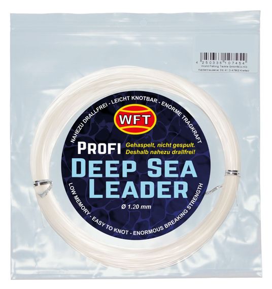 Леска монофильная WFT KG DEEP SEA LEADER Clear 50 м, 1,20 мм