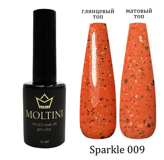 Гель-лак Moltini “Sparkle” 009, 12 ml