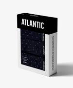 Мужские трусы слипы классика Atlantic, набор 3 шт., хлопок, темно-синие, 3MP-169