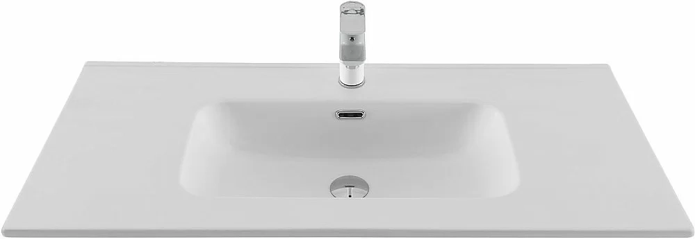 Тумба с раковиной Aquanet Алвита new 100 344135+330426 белая матовая