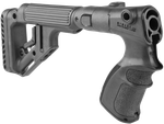 Складной приклад со щекой на Remington 870, черный, FAB Defense