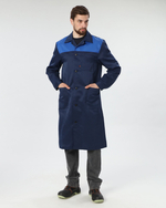 Халат Лигор (тк.Смесовая,210), т.синий/васильковый