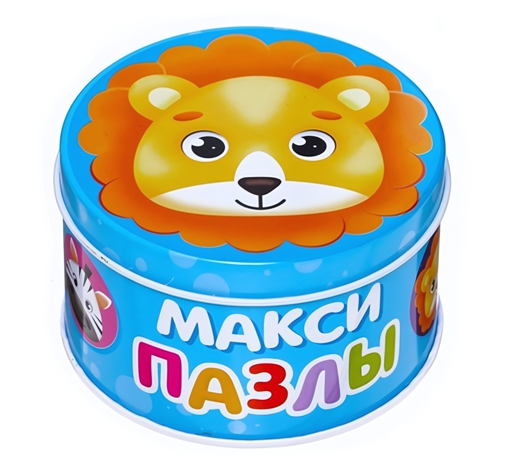 Макси-пазлы 15эл. "Милые зверята" в мет.коробка 7860027 (Puzzle Time)