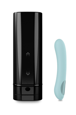 Kiiroo Onyx+ и Kiiroo Pearl 2+ - Набор для секса на расстоянии, бирюзовый