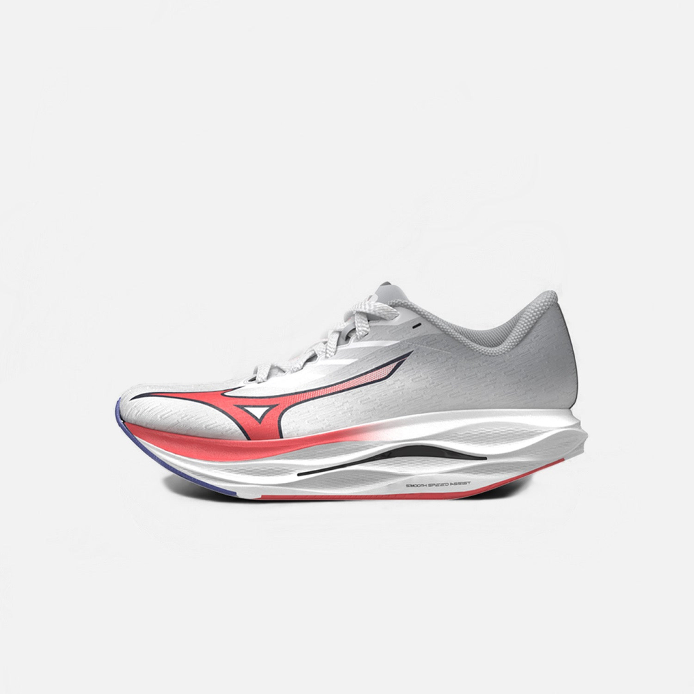 Кроссовки мужские Mizuno Wave Rebellion Flash 3 White/Fiery Coral 2/Iris Bloom