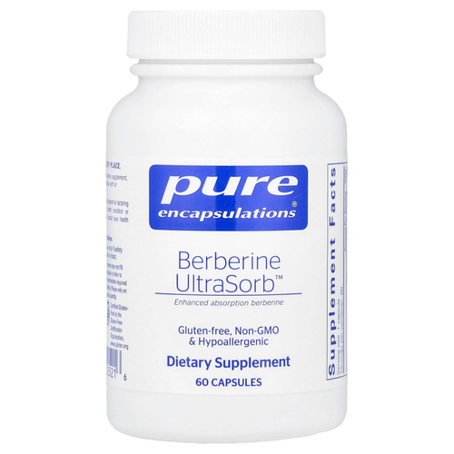 Pure Encapsulations, Berberine UltraSorb ™, 550 мг, 60 капсул