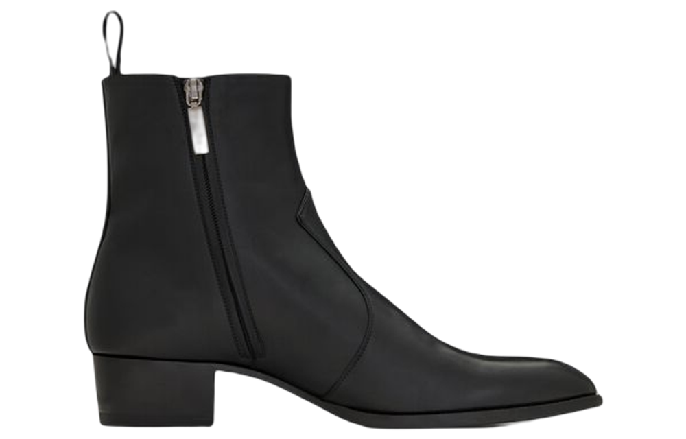 SAINT LAURENT Wyatt Zipped Boots