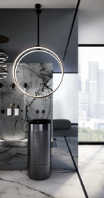 Раковина Gessi 316, накладная, без перелива, Ø400хh125 мм, цвет Brass Brushed PVD