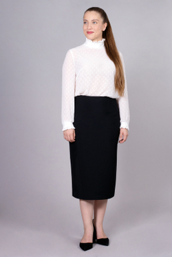 Юбка карандаш 1012Л-70, черный #70Ч011012Л-70