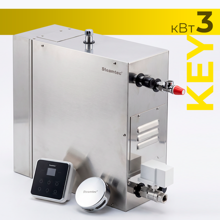 Steamtec TOLO KEY 30 - 3 кВт (ВЛАГОСТОЙКИЙ модуль управления), парогенератор для хамама и турецкой бани