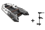 Ривьера 3200 НДНД компакт серый-графит + BST 40 L (комплект лодка + электромотор)