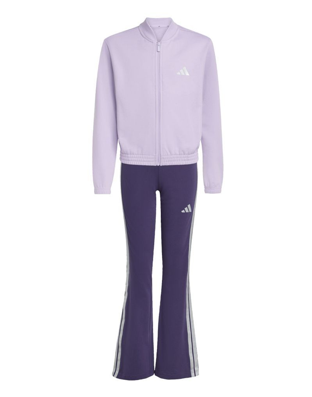 Детский теннисный костюм Adidas Girls Glam - powdered plum/silver metallic