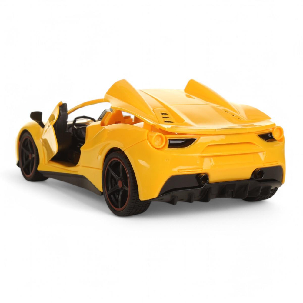 Машина классическая на РУ, коробка ,цв. желтый YF668-K6A