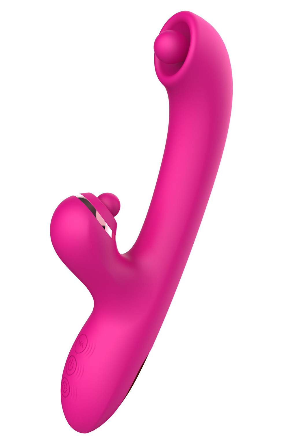 Розовый вибратор-кролик с усиленной стимуляцией точки G (Цвет: розовый)