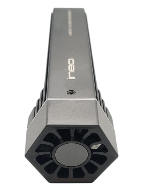 Корпус твердотельного накопителя ineo M.2 NVMe (PCIe) с RGB подсветкой и встроенным охлаждающим вентилятором