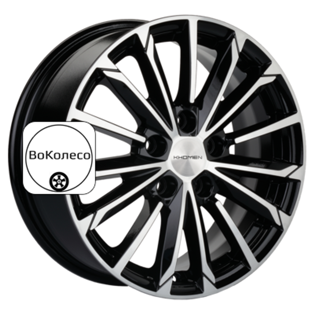 6,5x16/5x112 ET46 D57,1 KHW1611 (Octavia A7) Black-FP Khomen Wheels