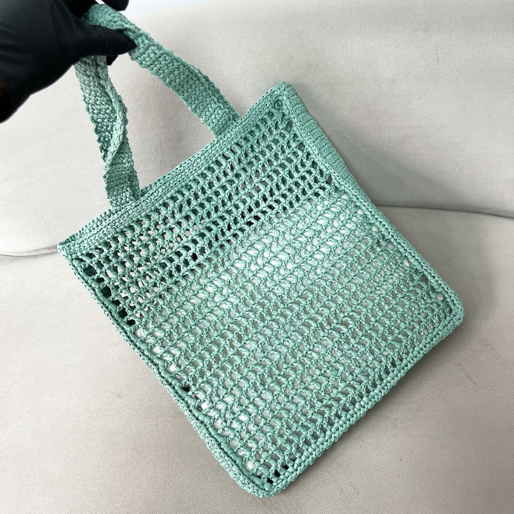 Prada Crochet Tote Bag 38 cm