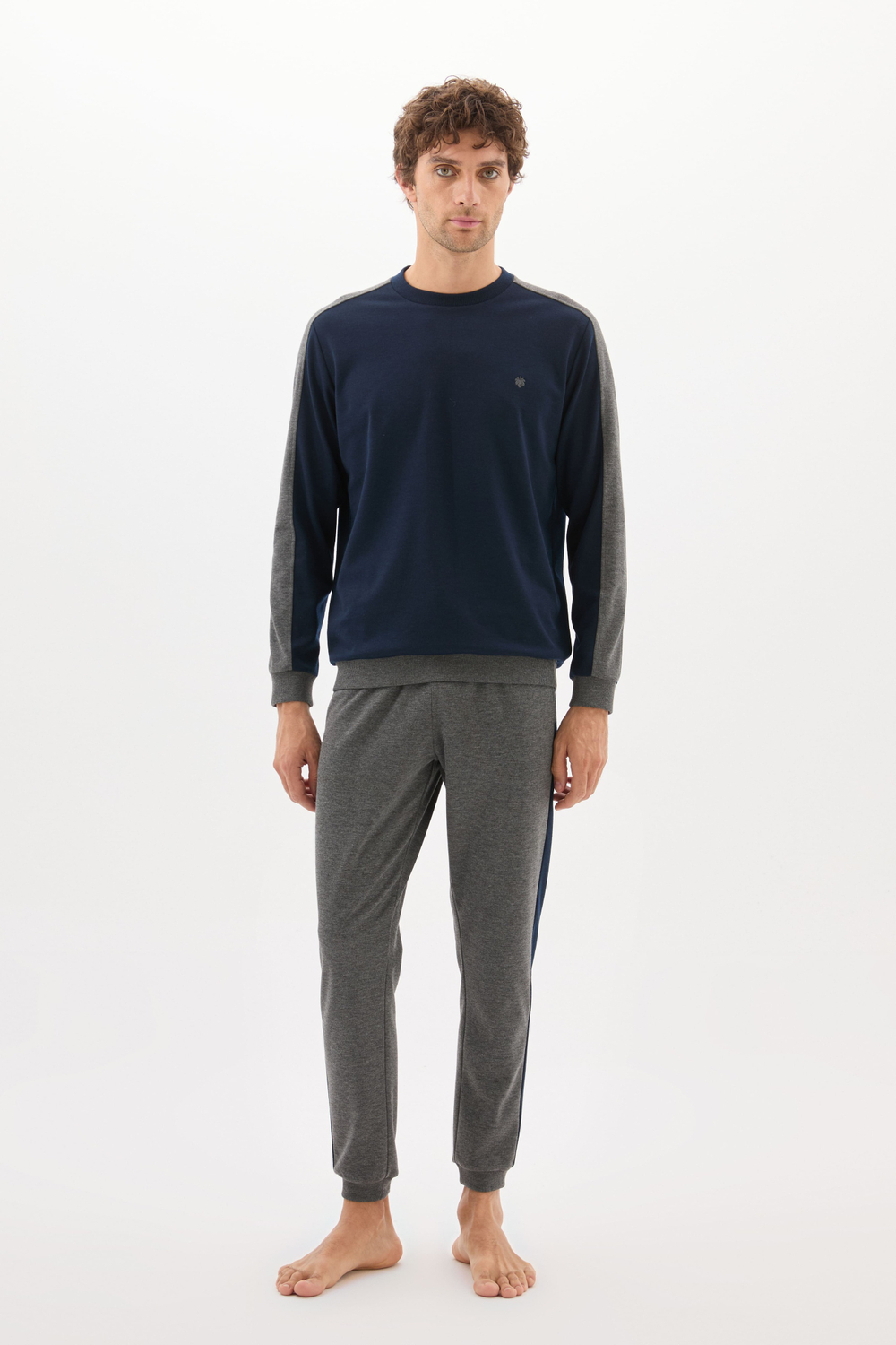 Пижама мужская Retro Blue темно-синий