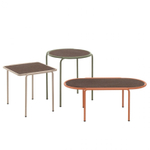 Столик кофейный металлический Scab Design Dress Code, терракотовый, черный