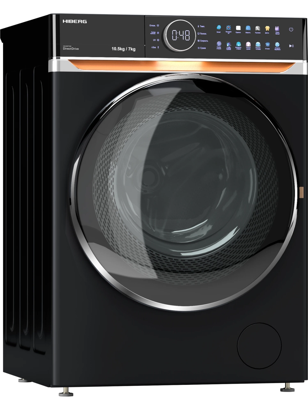 Стиральная машина c сушкой Hiberg i-DDQ10 - 10714 B