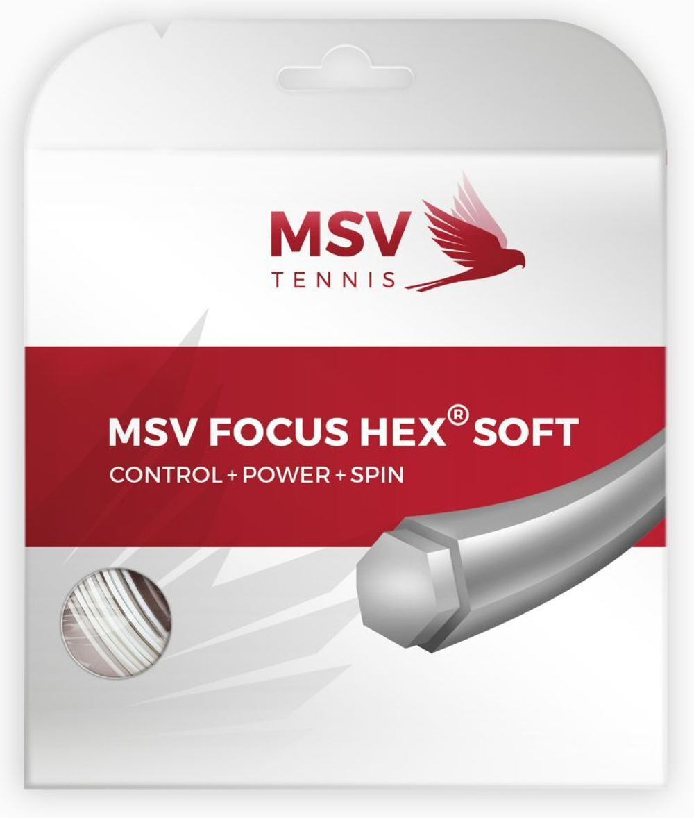 Теннисные струны MSV Focus Hex Soft (12 m) - белый