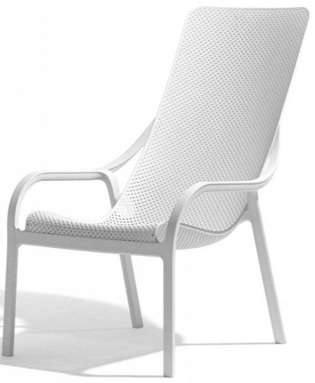 Кресло Net Lounge пластиковое белое Nardi Италия