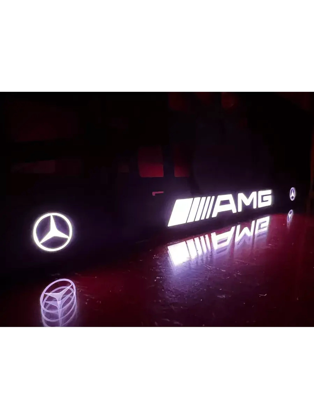 Рамка для номера с подсветкой. AMG