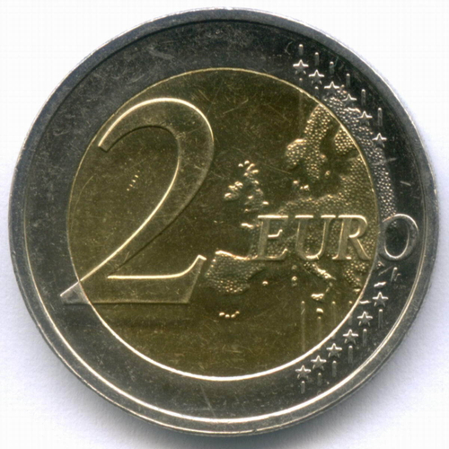2 евро 2021 год. Эстония. Финно-угорские народы. Биметалл AUNC