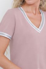 Блузка розовая в спортивном стиле DStrend (Акция)