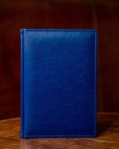 Набор с гравировкой: Ежедневник и ручка роллер Parker IM Stainless Steel CT (синий)