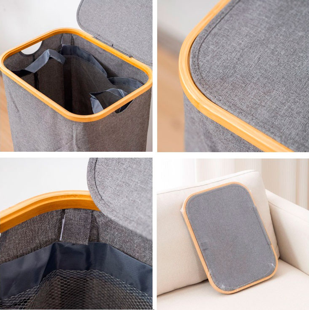 Корзина для белья и игрушек складная тканевая "Оксфорд"