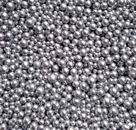 Шарики сахарные серебро Россия. 3-5 мм 50 гр