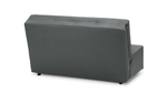Диван Лорт Galaxy Dark Grey 122*100*86 см, Серый Экокожа Аккордеон Фиеста