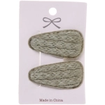 Зажимы для волос 2шт «New collection - Laura», микс 6 цветов, 6*2,5,см