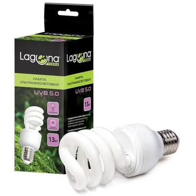 Лампа ультрафиолетовая UVB5.0, 13Вт, Laguna Terra