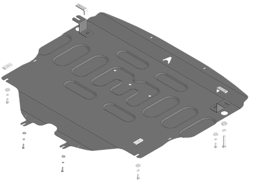 Стандартная Защита картера Двигателя, КПП. 1,5 мм, Сталь. для Mazda CX-50 2022-н.в. АвтоСтандарт.51102