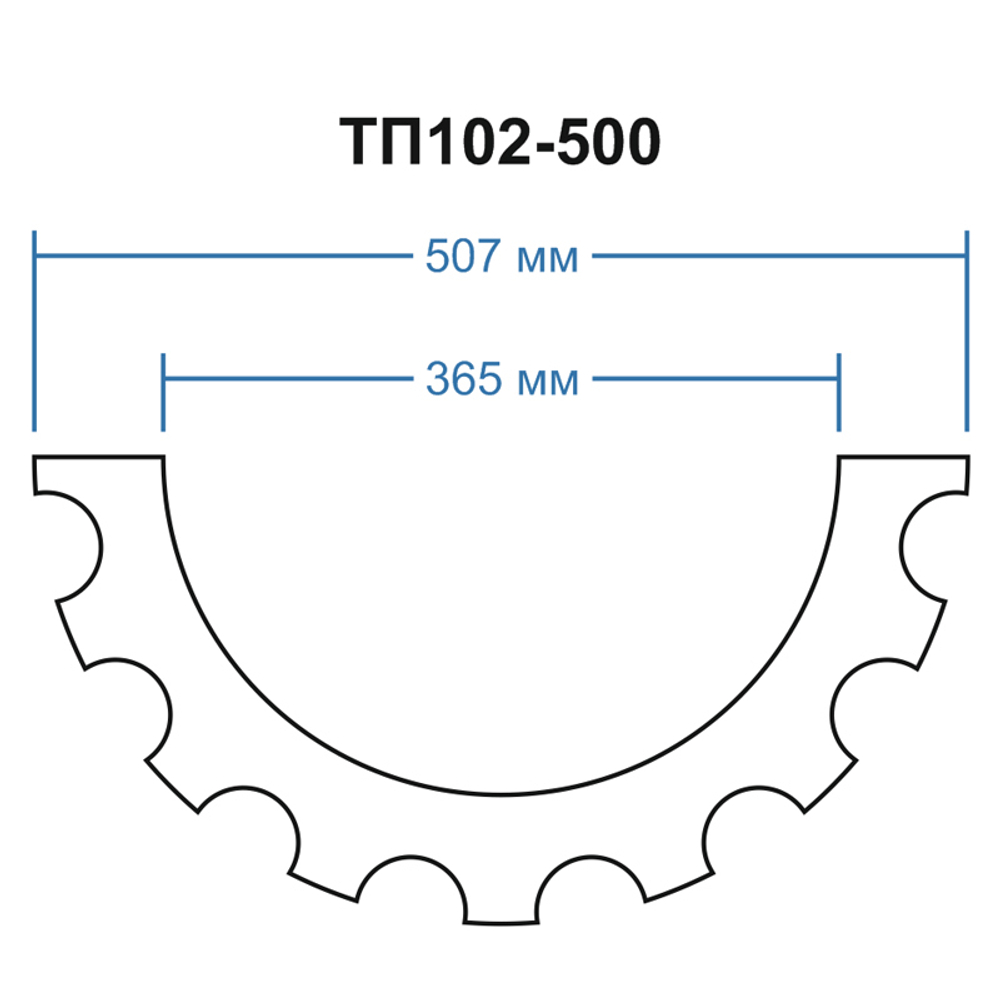 ТП102-500 тело полуколонны (d365 D507 h2000мм), шт