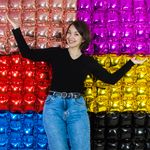 Фотозона из шаров Золото, Металлик, 75*142 см, 1 шт.